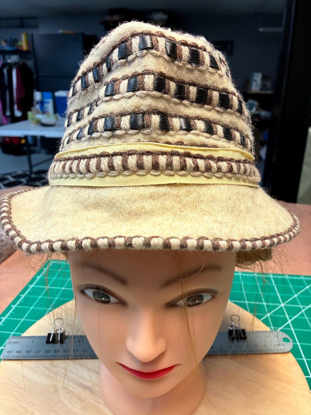 Vintage Daniele Meucci Italian Wool Fedora Hat | 80 Wool 20% Polyester | Italy